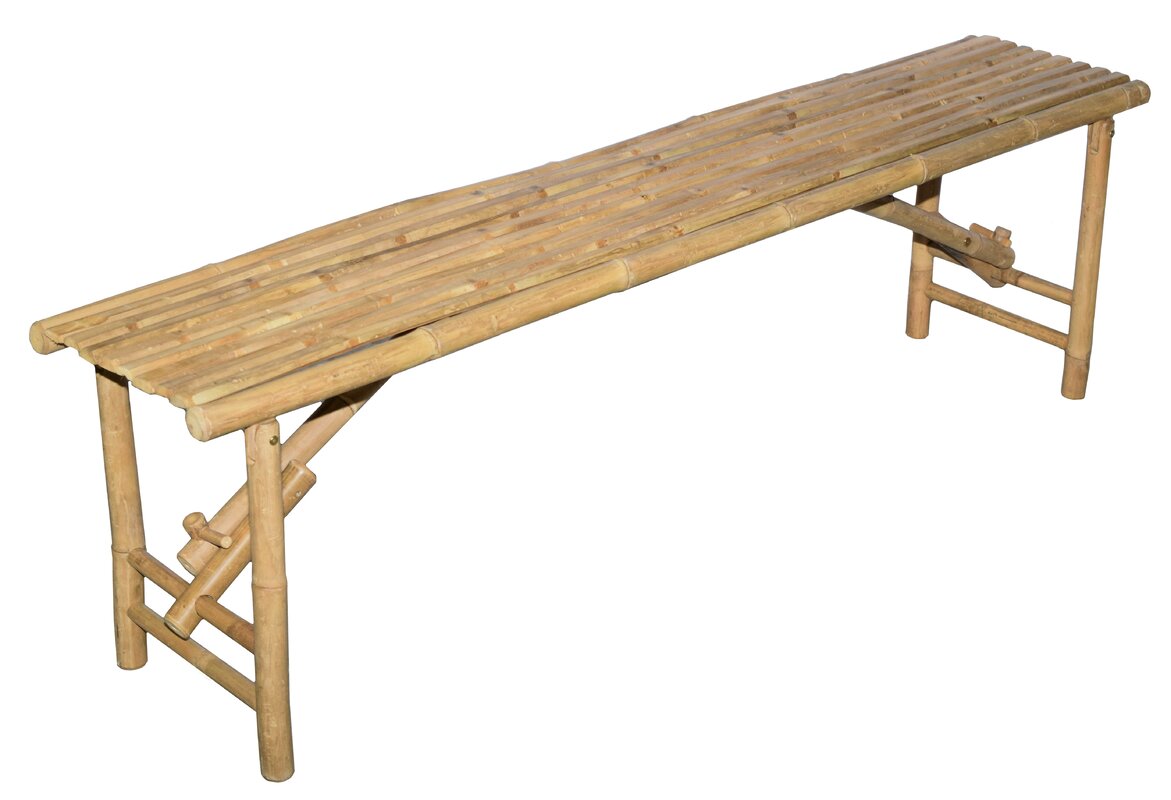 Bamboo54 Wood Folding Bench & Reviews | Wayfair